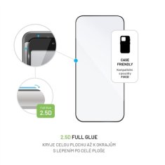 FIXED Tvrzené sklo Full-Cover pro Apple iPhone 16 Pro Max, lepení přes celý disple - černé