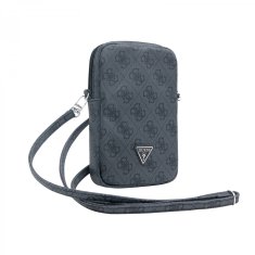 Guess Kabelka PU 4G Triangle Logo Phone bag zips čierna