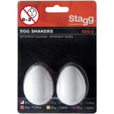 Stagg EGG-2 WH, pár vajíčok, biele