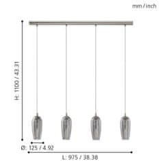 EGLO EGLO Závesné svietidlo FARSALA 96344