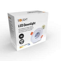 Solight Solight LED podhľadové svetlo bodové, 5W, 400lm, 4000K, okrúhle, biele WD211