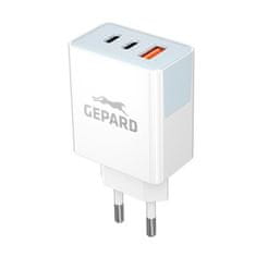 GEPARD PD 40W adaptér 2x USB-C + USB-A GSM1048 biela