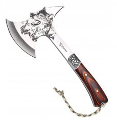 Foxter  2227 Taktická sekera Tomahawk motív vlk 32 cm