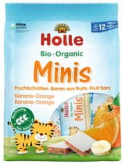 Holle bio minis banánové s pomarančom 100 g