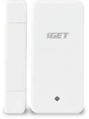 iGET SECURITY M3P4 - Bezdrôtový magnetický senzor pre dvere/okná k alarmu M3/M4, detekcia pri otvorení (oddialenie magnetu)