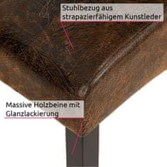 Jedálenská stolička ergonomická, masívne drevo