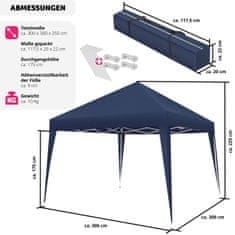 tectake Skladací pavilón Linosa 3x3 m