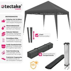 tectake Skladací pavilón Linosa 3x3 m