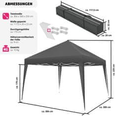 tectake Skladací pavilón Linosa 3x3 m