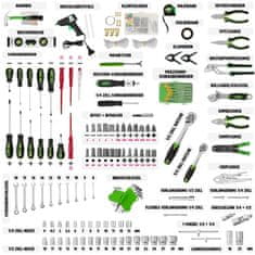 tectake Kufor s náradím, 899-dielna sada