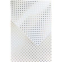 Galeria Papieru Ozdobný papier A4 Polka dot, 190 g, biely / zlatý, 10ks