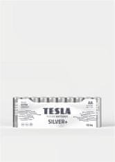 TESLA Teslá AA SILVER+ alkalická, 10 ks fólie, (LR06, ceruzková) ND