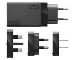 Lenovo adaptér CONS 65W AC USB-C Travel (vymeniteľné koncovky pre zásuvky EU, USA, UK, AU)