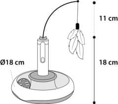 Flamingo Interaktívna hračka pre mačky 18 x 18cm