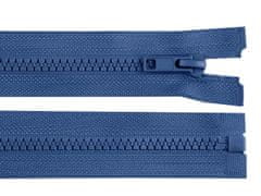 Kostený zips No 5 dĺžka 30 cm bundový - modrá jeans tmavá