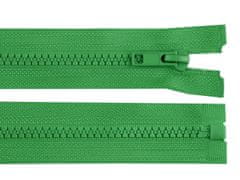 Kostený zips No 5 dĺžka 120 cm bundový - zelené papradie