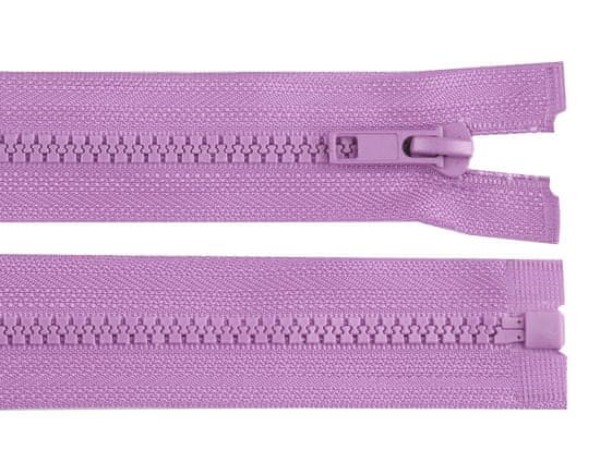 Kostený zips No 5 dĺžka 30 cm bundový - fialová lila