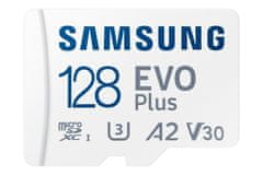 SAMSUNG micro SDXC 128GB EVO Plus + SD adaptér