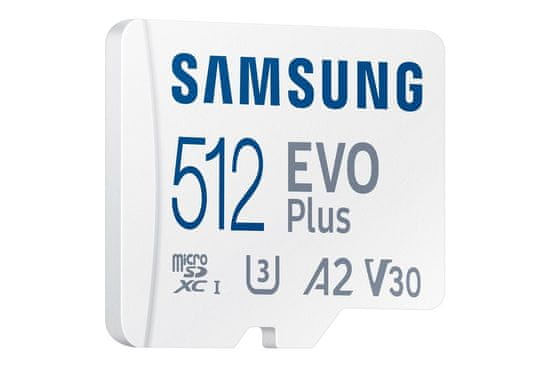 SAMSUNG micro SDXC 512GB EVO Plus + SD adaptér