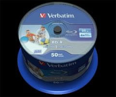 VERBATIM BD-R SL DataLife 25 GB, 6x, printable, spindle 50 ks