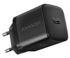 AXAGON nabíjačka do siete / ACU-PD30 / 1x USB-C / PD3.0 / PPS / QC4+ / SFC / AFC / Apple / 30W / čierna