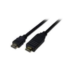 PremiumCord HDMI High Speed + Ethernet kábel so zosilňovačom / AWG24 / 3x tienenie / M / M / pozlátené konektory / 25m / čierny