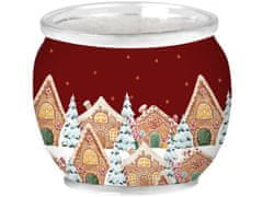 Emocio Sklo Dekor 70x62 mm Christmas Village (Enchanted Sparkle), vonná sviečka