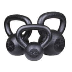 Kettlebell Kov činka čierna hmotnosť 8 kg