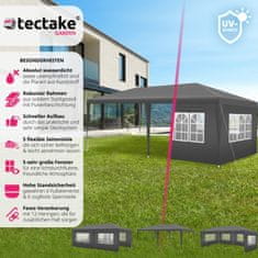 tectake Pavilón Vivara 6x3m s 5 bočnými stenami