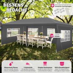 tectake Pavilón Vivara 6x3m s 5 bočnými stenami