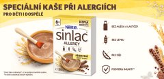 NESTLÉ Kaša nemliečna Sinlac Allergy 500 g, 6m+