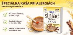 NESTLÉ Kaša nemliečna Sinlac Allergy 500 g, 6m+