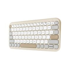 ASUS klávesnica KW100 Oat Milk - bezdrôtová/bluetooth/SK/SK/krémová with copilot key