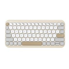 ASUS klávesnica KW100 Oat Milk - bezdrôtová/bluetooth/SK/SK/krémová with copilot key