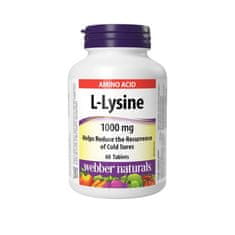 Webber Naturals L-lyzín 1000 mg 60 tbl