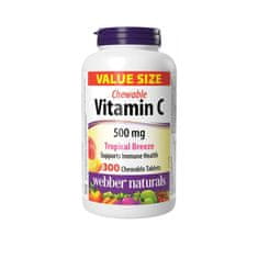 Webber Naturals Vitamín C 500 mg tropical breeze 300 tbl