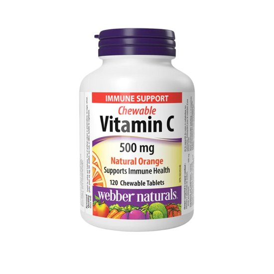 Webber Naturals Vitamín C 500 mg natural oranžová 120 tbl