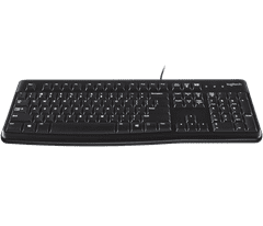 Logitech K120/Drôtová USB/RU layout/Čierna