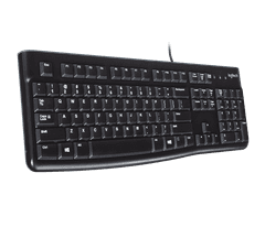 Logitech K120/Drôtová USB/RU layout/Čierna