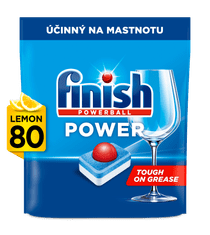 Finish Power All in 1 kapsule do umývačky riadu Lemon Sparkle 80 ks