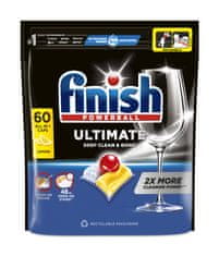 Finish Ultimate All in 1 Lemon Sparkle - kapsule do umývačky riadu 60 ks