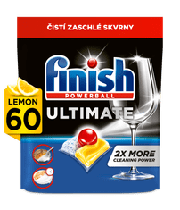 Finish Ultimate All in 1 Lemon Sparkle - kapsule do umývačky riadu 60 ks