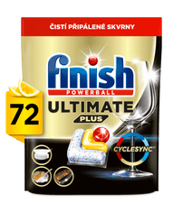 Finish Ultimate Plus All in 1 kapsule do umývačky riadu Lemon 72 ks