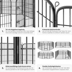 tectake Ohrádka pre šteňatá 8-stranná