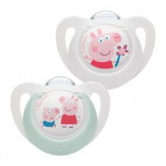 Nuk Cumlík Star Peppa Pig 6-18m 2 ks - 6-18m