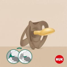 Nuk Latexový cumlík For Nature 0-6m 2 ks box červená - 0-6 m