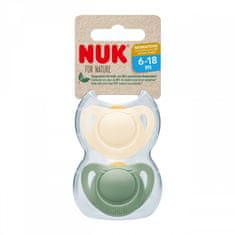 Nuk Latexový cumlík For Nature 6-18 m2 ks box zelená - 6-18 m