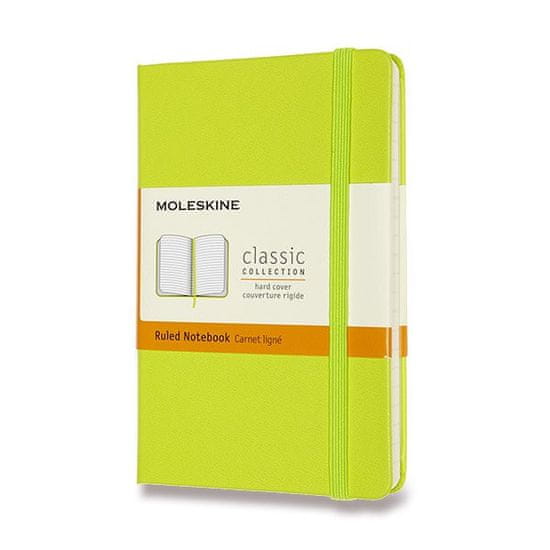 Moleskine Zápisník - tvrdé dosky S, linajkový, limetka