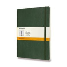 Moleskine Zápisník - mäkké dosky XL, linajkový, tm. zelený