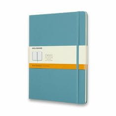 Moleskine Zápisník - tvrdé dosky XL, linajkový, tyrkysový